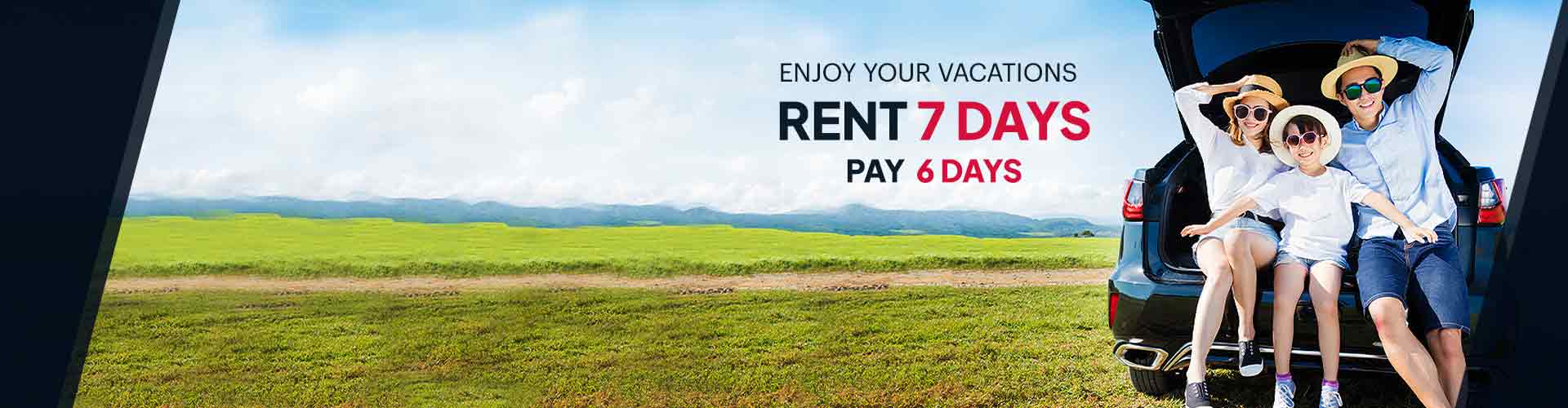 Rent for 7 days and only pay 6